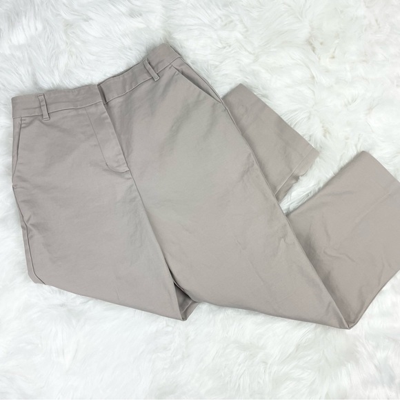OAK + FORT Ankle Crop Khaki Trousers Size 2 - Picture 1 of 9